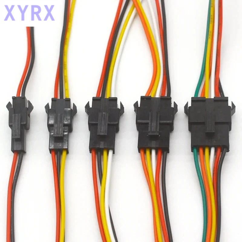 5pair-100pairs 3pin 4pin 5pin 6pin JST LED Connectors,Male And Female Connector for 3528 5050 RGB RGBW RGBWW LED Strip light