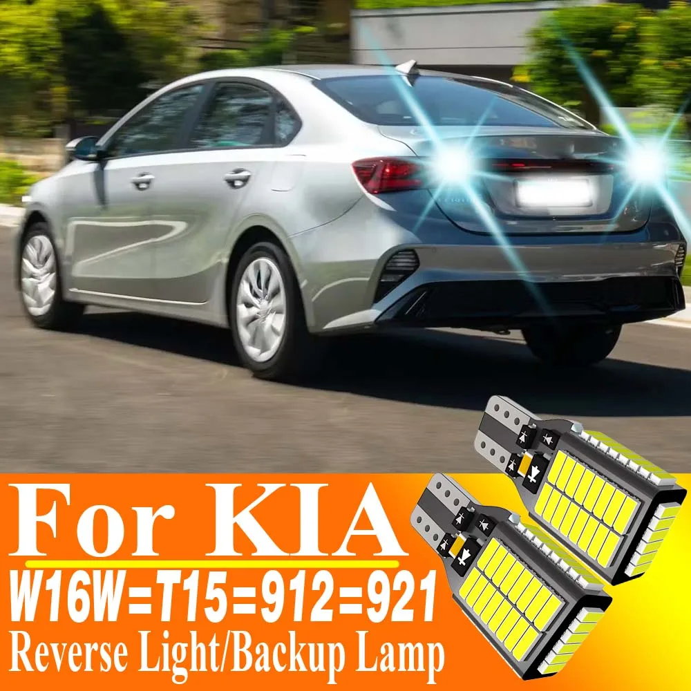 

2pcs W16W T15 921 Led Canbus Reverse Light Bulb Backup Lamp For Kia Cerato Picanto Pro Ceed Quoris Optima Seltos Sonet Soul Niro