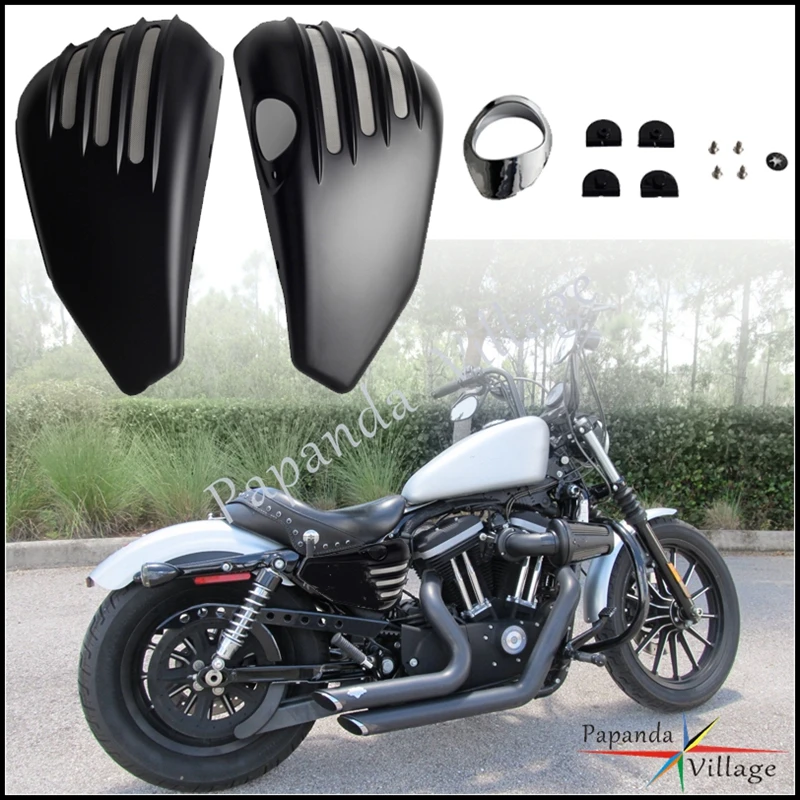 4 Colors Motorcycle Side Battery Cover Protector For Harley Sportster XL883 XL883C XL883N XL883L XL1200C XL1200R XL1200X 04-13