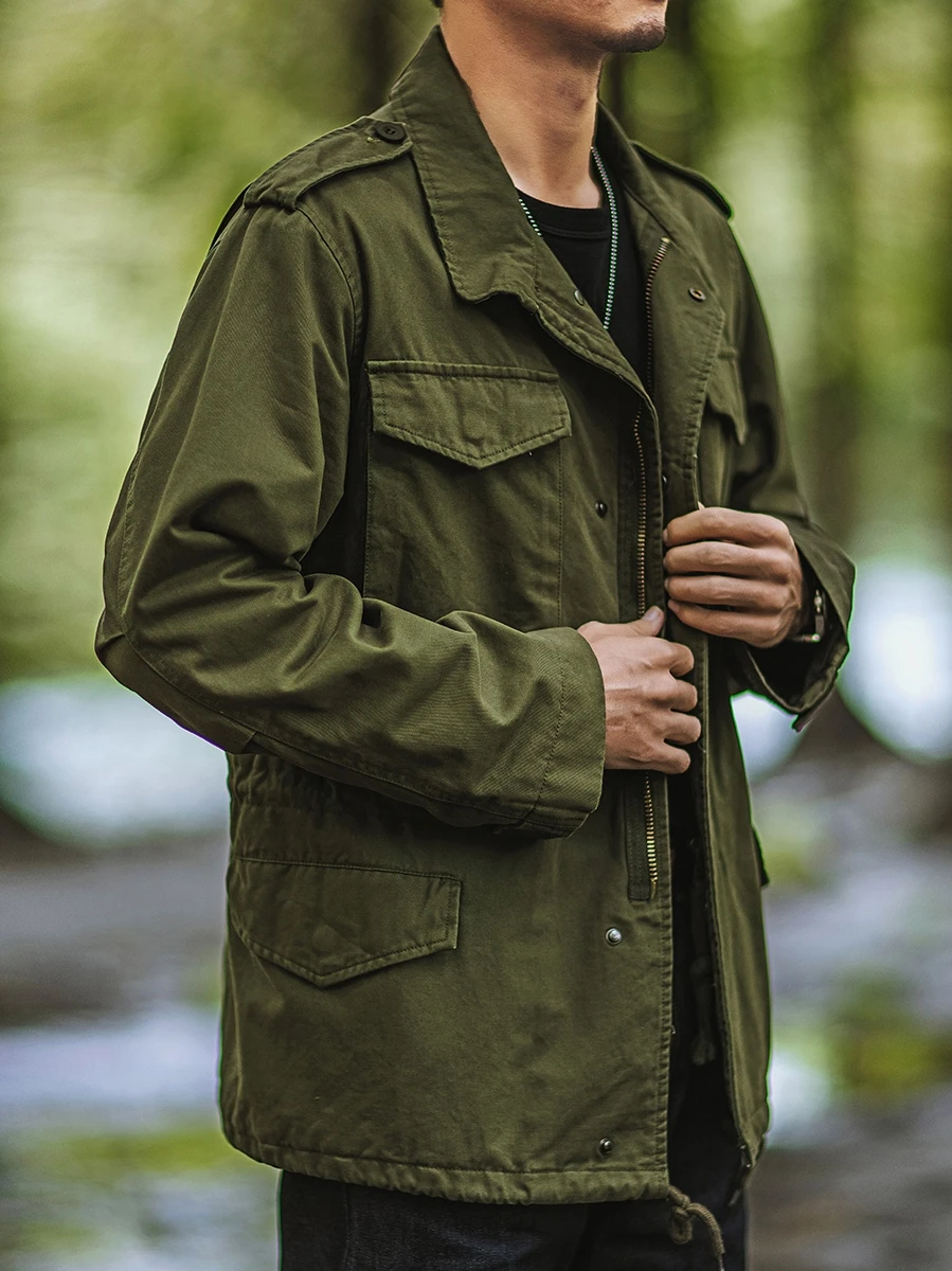 American M-65 Jacket for Men Army Tactical Casual Coat Streetwear Spring Autumn Male Vintage Clothes