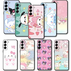 Pokrowiec na telefon Pochacco My Melody Cinnamoroll do Samsung Galaxy S23 S22 S21 S20 FE Ultra S10 S9 S8 Plus Note 20Ultra 10Plus okładka