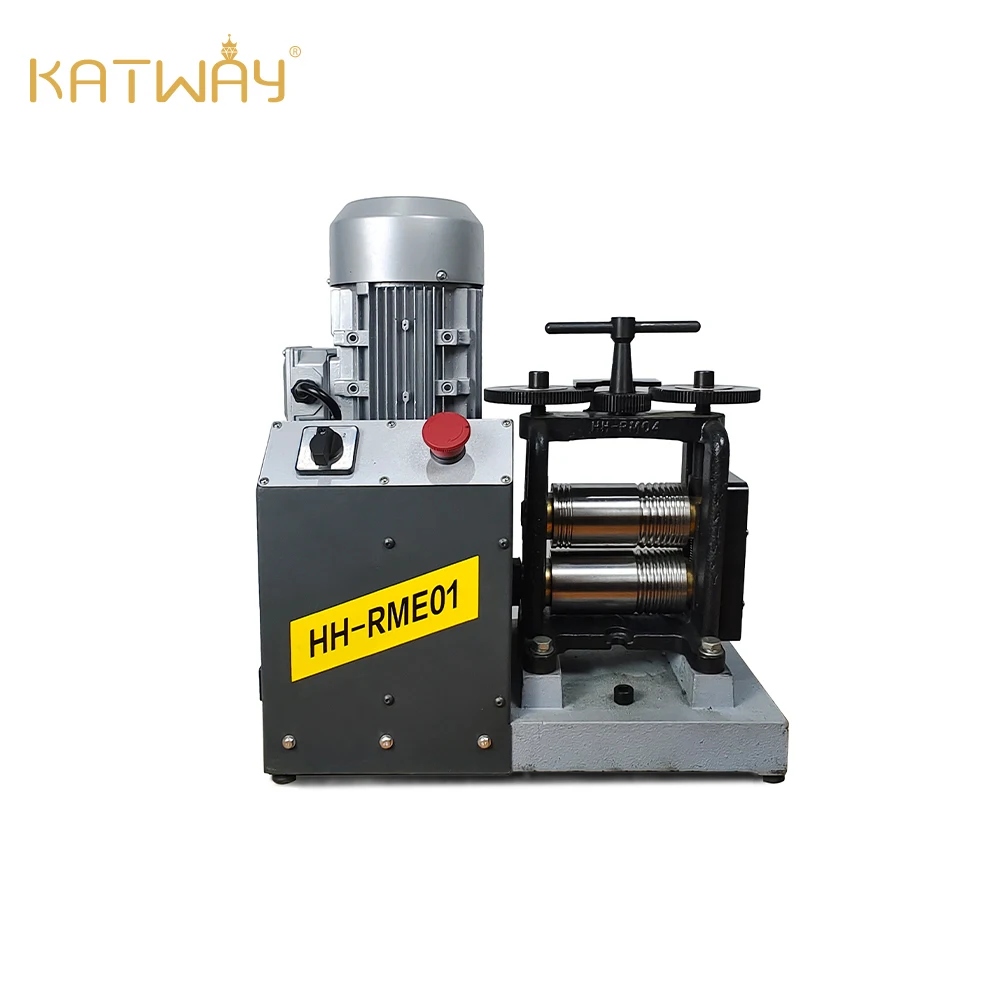 

KATWAY Single Head Electric Rolling Mill 130MM Machine Speciality Jewelers Designer Tabletting Jewelry Flat & Wire Tool HH-RME01