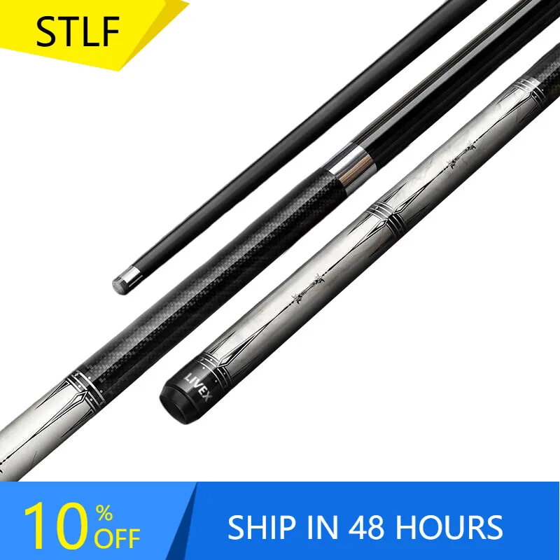 

STLFCue Stick Billiard Handmade Billiards Stick 10mm Small Tip 2 PieceSnooker Stick Carbon Fiber Pool Snooker