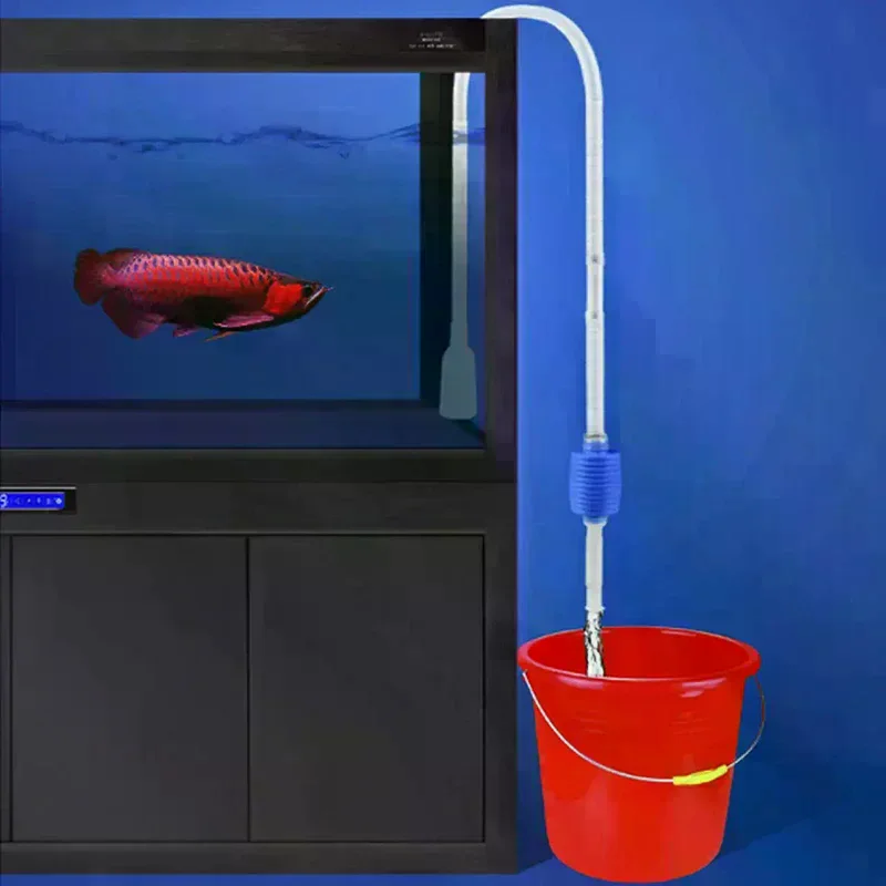 شبه التلقائي حوض السمك نظيفة فراغ تغيير المياه المبدل الحصى حوض السمك بسيط خزان الأسماك فراغ سيفون مضخة الأنظف #5