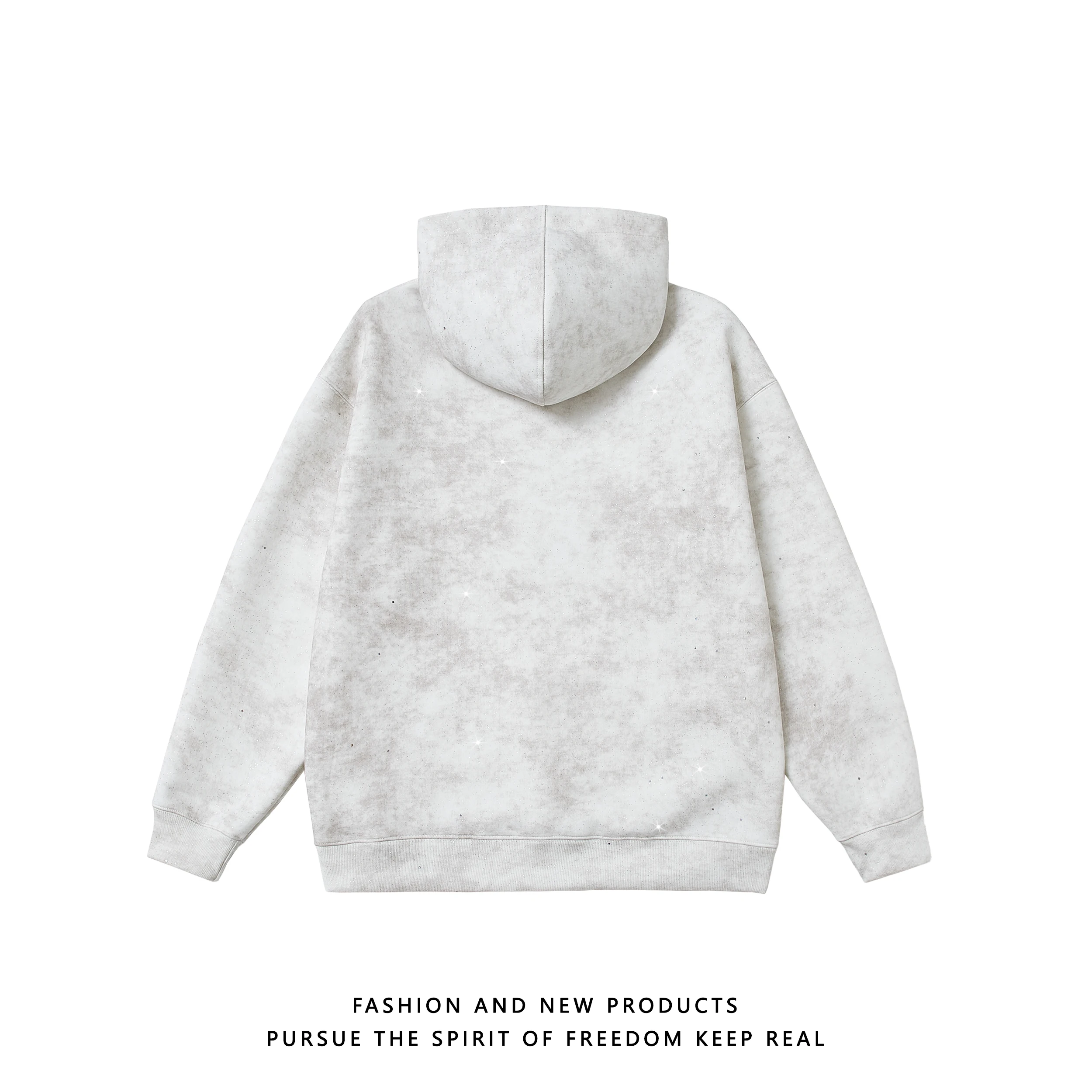 2025 New American Retro Hooded Sweatshirt Autumn Winter Starry Sky Loose Casual Couple Thickened Jacket for Men