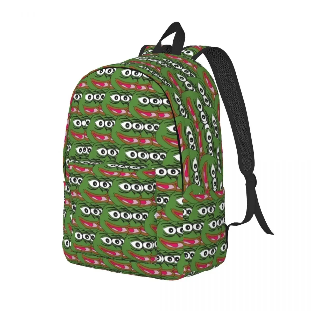 Pepe The Frog Apu Apustaja Teenage Backpack Outdoor Student Hiking Travel Cute Anime Daypack for Men Women Laptop Shoulder Bag