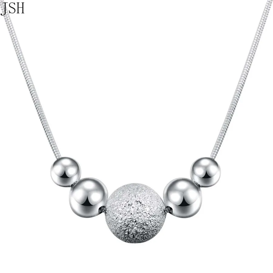 Charms wedding 925 Sterling silver new cute lady bead women necklace jewelry fashion pendant