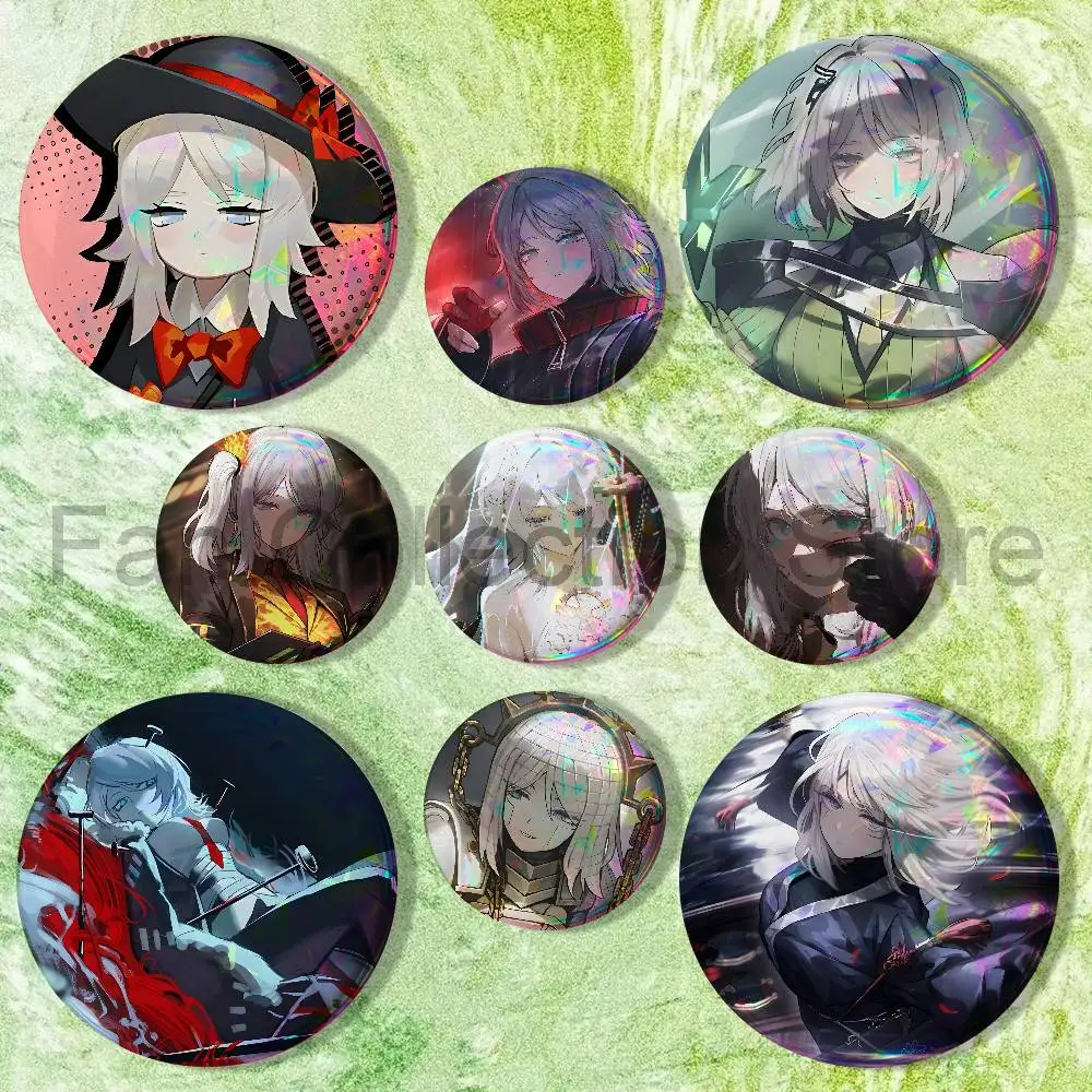 L-Limbus Faust Company 22mm,32mm,42mm,58mm,75mm Round Badge Brooch for Various Clothing Backpacks Jewelry Accessories Gift