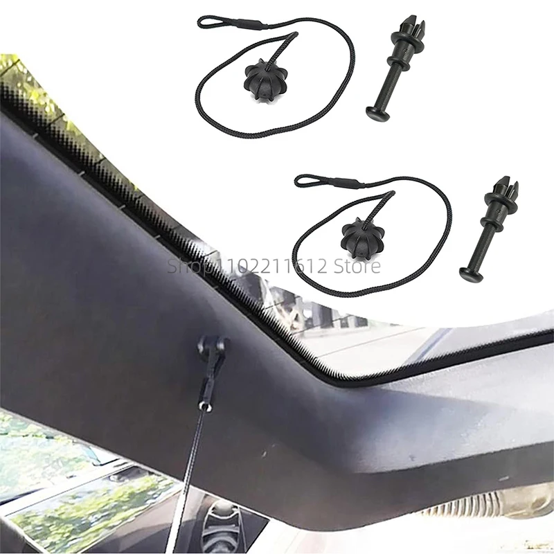 4Pc Boot Trunk Parcel Shelf Fixing Strap String Clips 1M6867574A for Audi A3 S3 VW GOLF MK5 6 Tiguan MK1 Polo Auto Clip Fastener