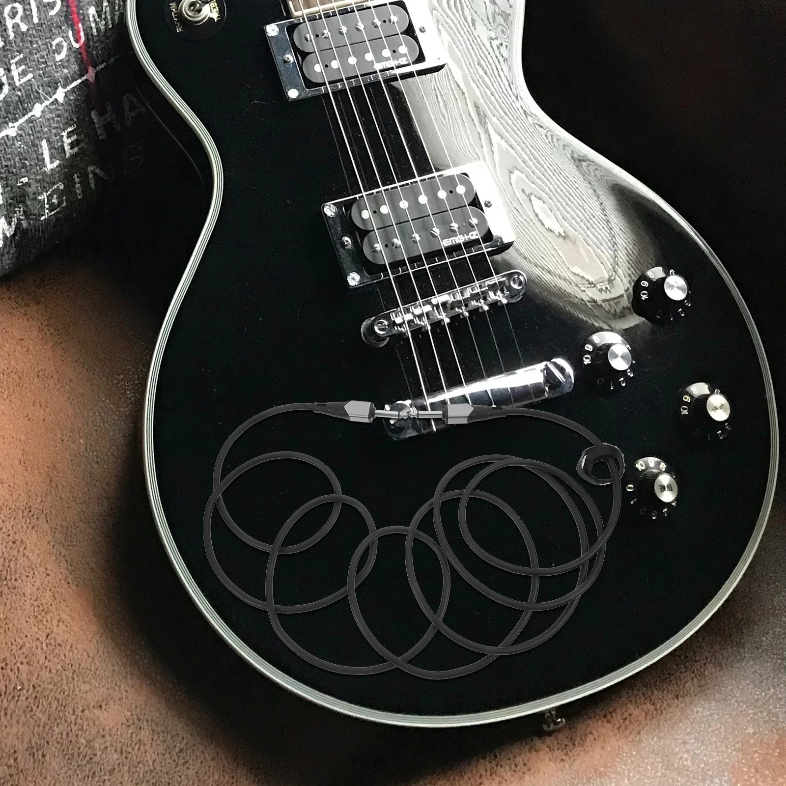 

3M 6.35mm Male to Male Guitar Cable Oxygen-Free Copper Shielded Wire for Bass Electric Guitar Piano Studio Equipment Audio