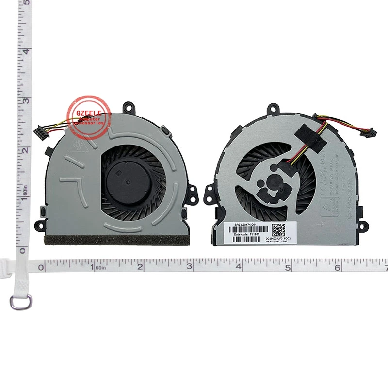 GZEELE ใหม่ CPU พัดลมทำความเย็นสำหรับ HP 15-DB 15-DX 15Q-DX 15T-DS TPN-C129 C130 250 G7 255 G7 256 G7 L20474-001