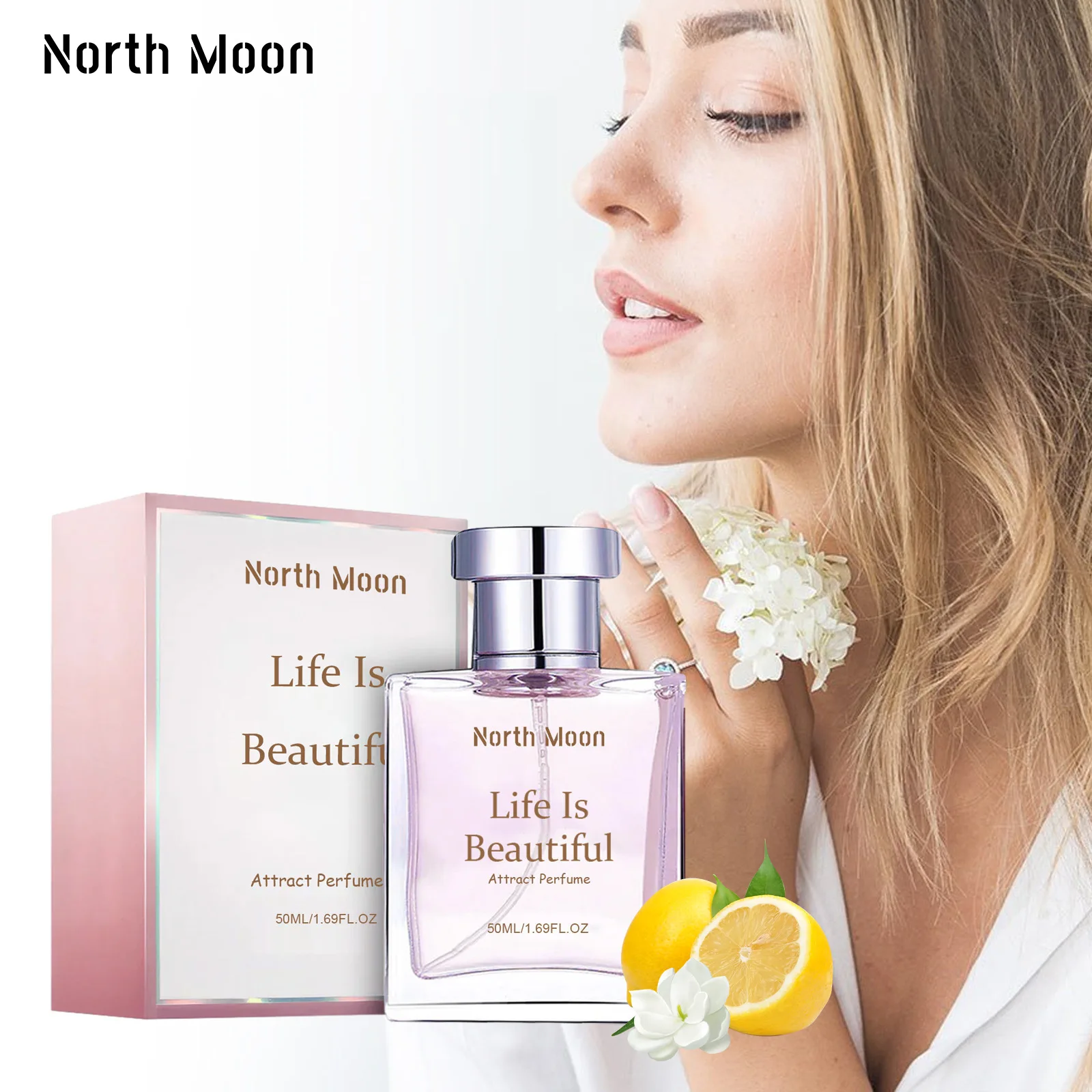 

50MLPerfume feminino, fragrância fresca e leve longa duração ficar fragrância, elegante senhora fragrância data perfume