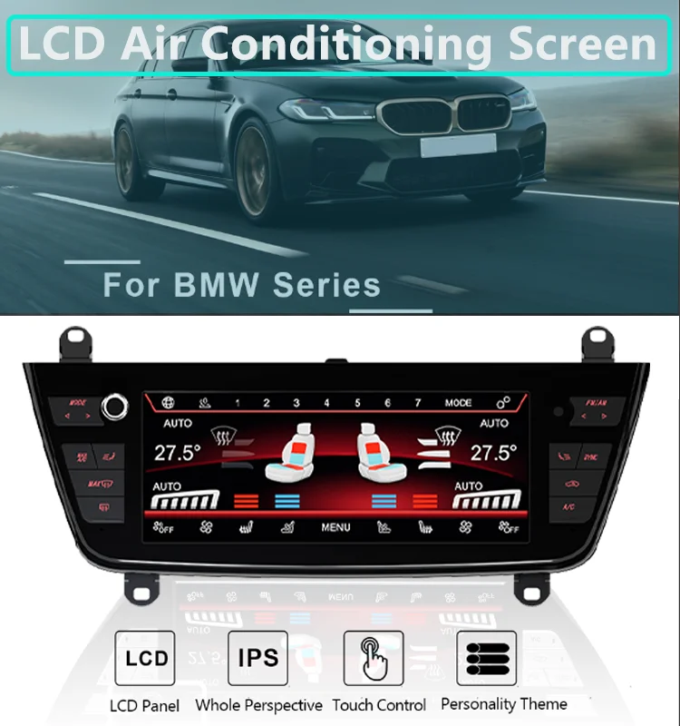 LCD Air Conditioner Control Screen Climate Board Digital Air AC Panel  Heated For BMW 4 Series F32 F33 Touchknob 2013-2019