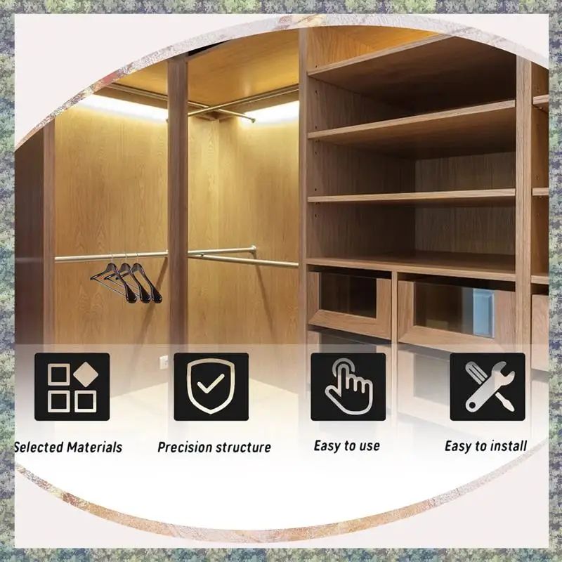 

WON Wide Shoulder Wooden Hangers 6 Pack With Non Slip Pants Bar - Smooth Finish Solid Wood Suit Hanger Coat Hanger