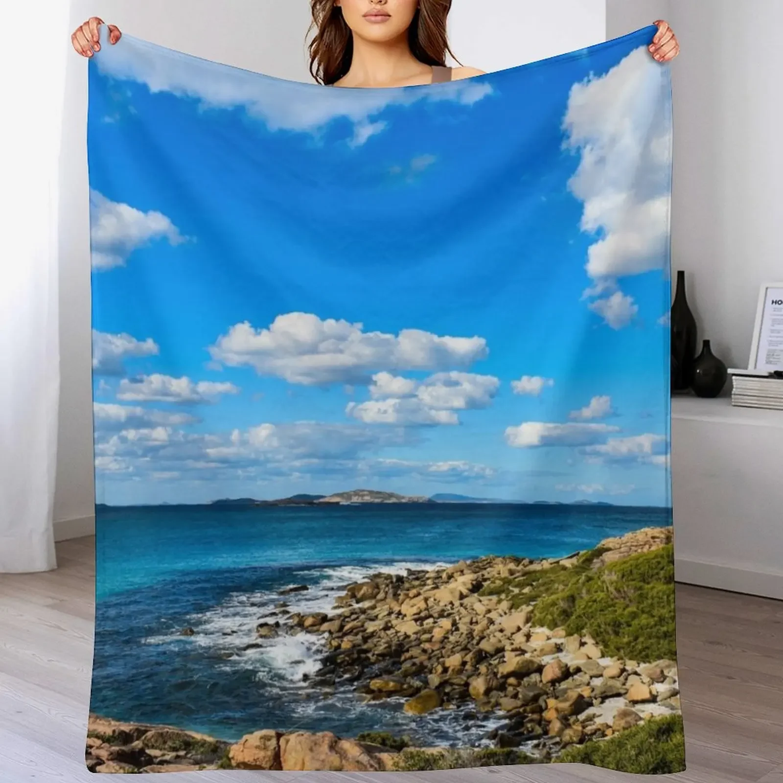 

New Australian Beach Throw Blanket Plush Luxury Designer valentine gift ideas Decoratives Blankets