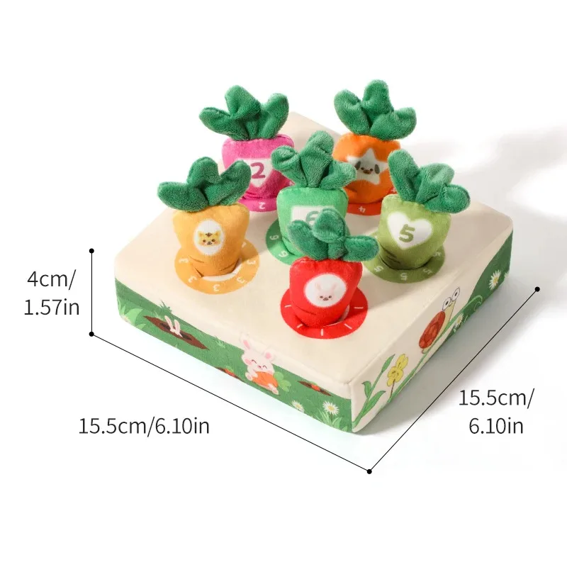 ของเล่นเก็บแครอทแบบมอนเตสซอรี่ - เกมดึงสำหรับเด็กเล็ก พัฒนาทักษะกล้ามเนื้อมัดเล็ก และการเรียนรู้สี ของเล่นเสริมพัฒนาการ