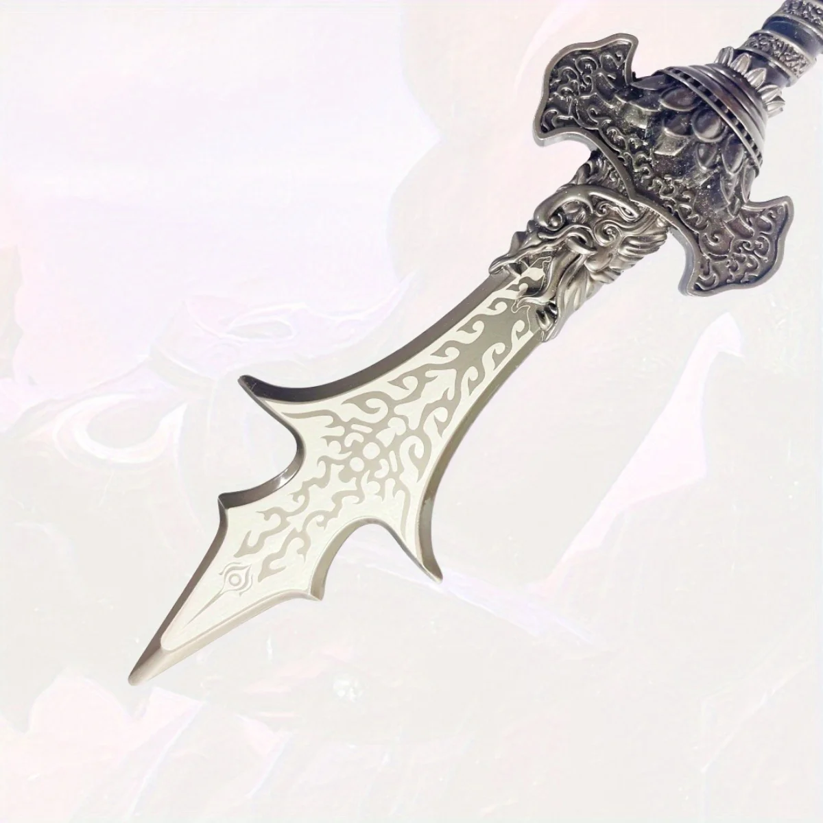 13.8 inch Zwarte Mythe Wukong Erlang Shen Metalen Katana Zwaard Ninja Mes Sabel Originele Samurai Sabel Cosplay Accessoires Prop Speelgoed