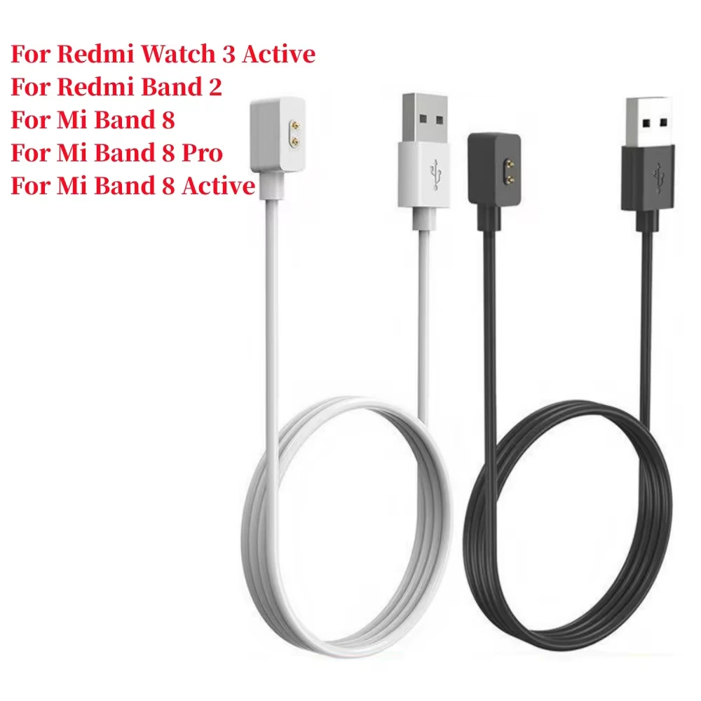 USB Charger Cable For Xiaomi Band 8 Active Mi Band8 Pro Magnetic Charging Cradle Adapter For Redmi Watch 3 4 Active Charger Dock