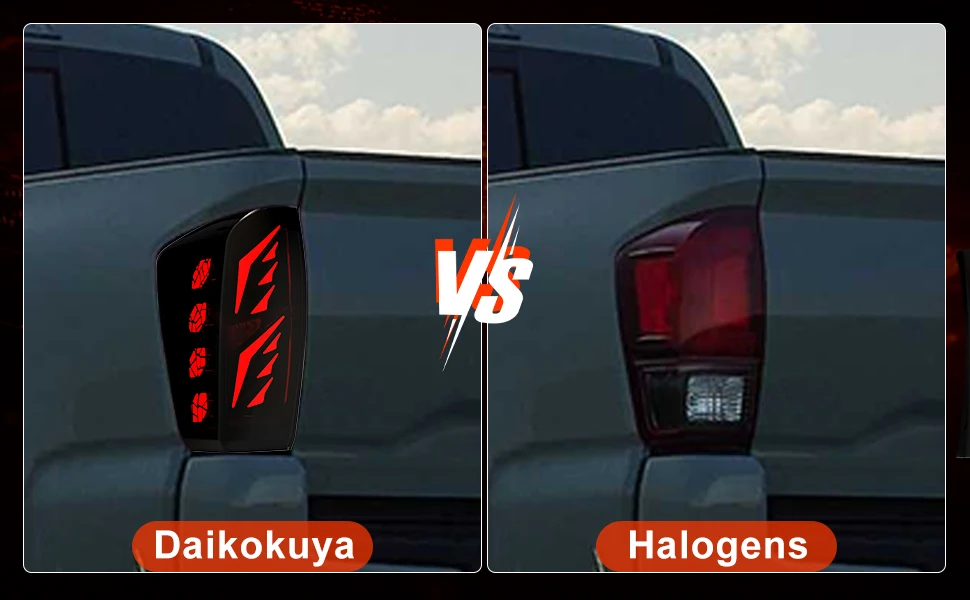 LED Tail Lights for Toyota Tacoma 2016 2017 2018 2019 2020 2021 2022 2023 Startup Animation Taillight Dynamic Turn Signal Lights Brake Reverse Light Smoked Sequential Full LED Rear Lamp Assembly