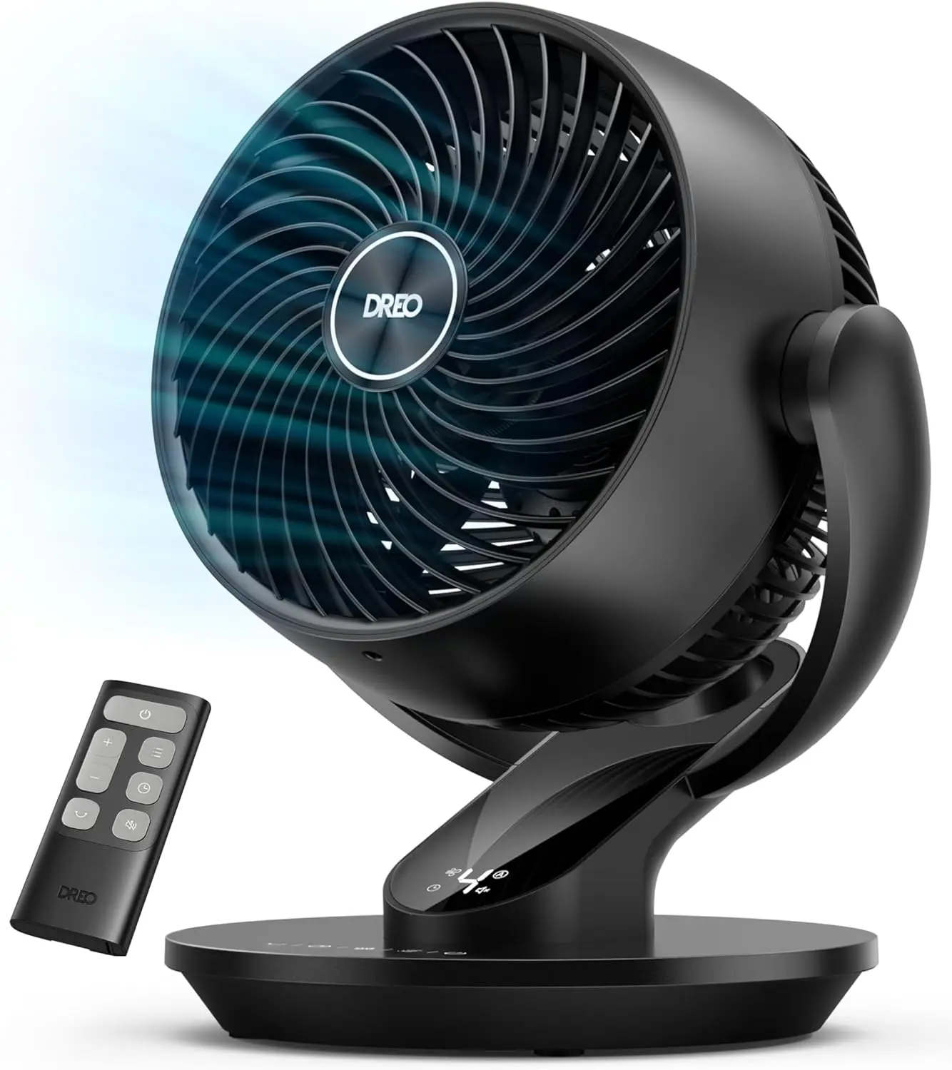 

Air Circulator Fan for Bedroom, 13-Inch Oscillating Table Fan with 75ft Airflow, 25dB Quiet, 120° Tilt, Remote