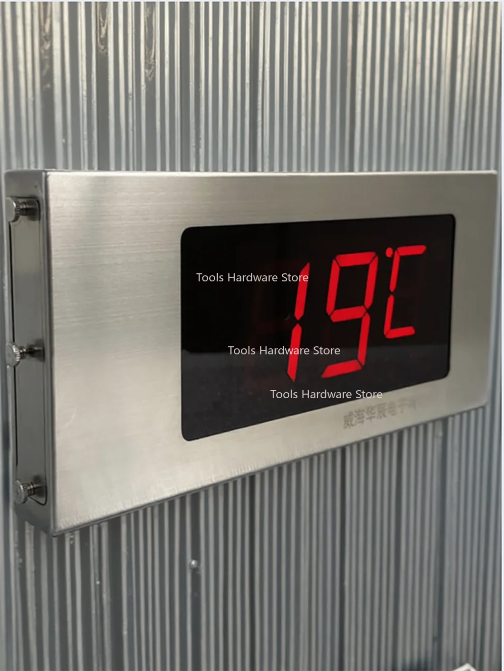 ميزان حرارة رقمي عالي الدقة بشاشة كبيرة - شاشة من الفولاذ المقاوم للصدأ 304 للفريزر وحوض السمك وحمام السباحة -9 ℃   إلى 99 ℃
