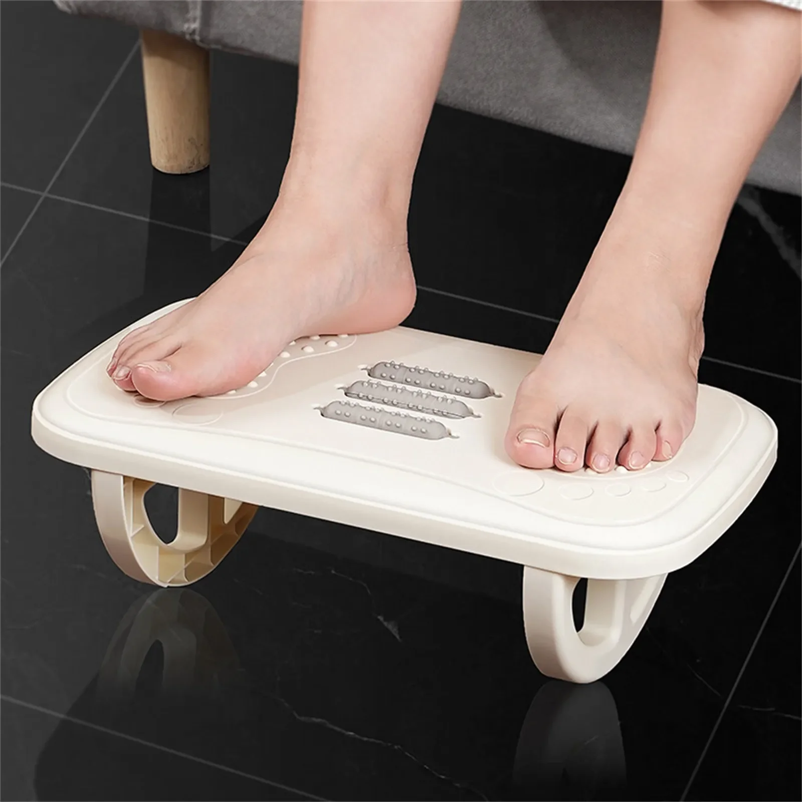 Rocking Footrest for under Desk Ergonomic Desk Leg Rest Rocker Balance Board Comfortable Foot Stool