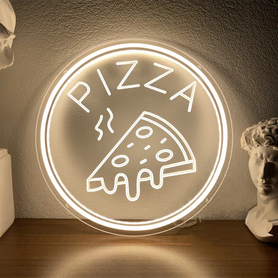 Pizza Slice Neon Sign,Custom Fast Food Shop Restaurant Kitchen Party Wall Decor,Shop Open Welcome Sign,Gift for Pizza Lover