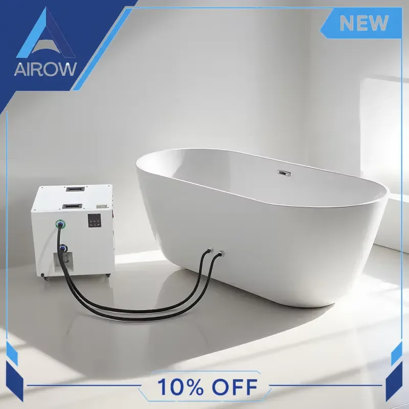 for Fuerle 1HP Ice Bath Tub Acrylic Cold Plunge Pool with Chiller Filter Integrated Cold Water Therapy Spa for Home Gym