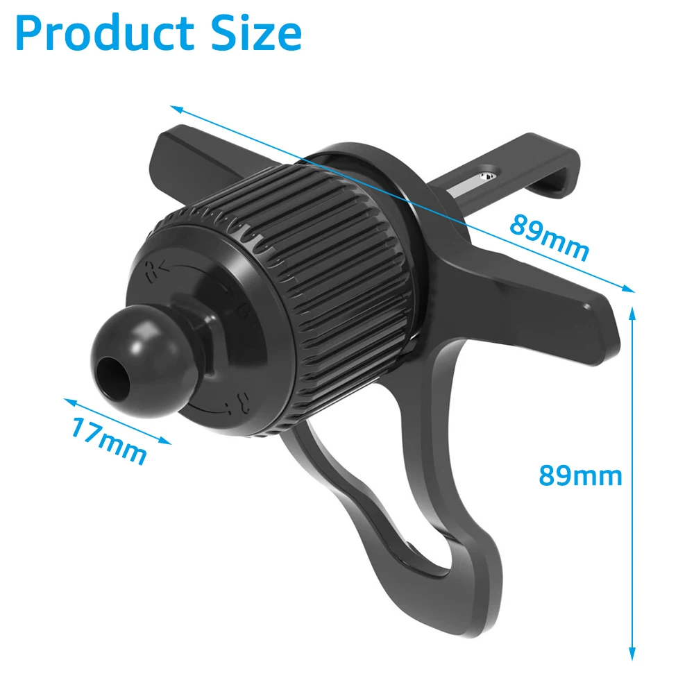 Universal 17mm Ball Head Base Mobile Phone Holder Car Air Vent Clip Cell Phone Mount GPS Bracket Car Phone Stand Accessories