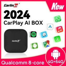 Ibox Pro CarlinKit CarPlay portatile AI Box Qualcomm 8 core Wireless Android Auto CarPlay per Netflix YouTube Smart Video TV Box