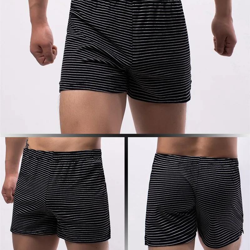 

Sexy Men Board Shorts Cotton Breathable Summer Beach U Convex Low Waist Arrow Pants Boxershorts Trunks Homewear