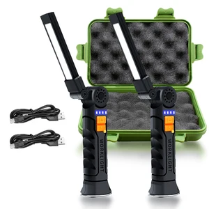 Portable LED COB Search Lights With Magnetic & Hook Built-in Battery Rechargeable Work Light Outdoor Waterproof  Emergency Lamp