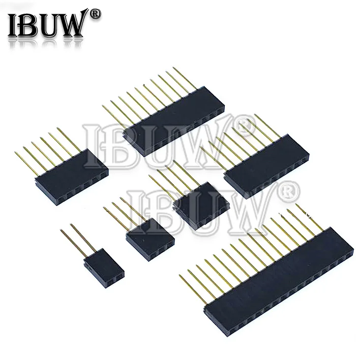 10PCS 2.54mm Single Double Row Female Long pins 11mm PCB Board Pin Header socket Connector 2~20PIN For Arduino For Raspberry Pi