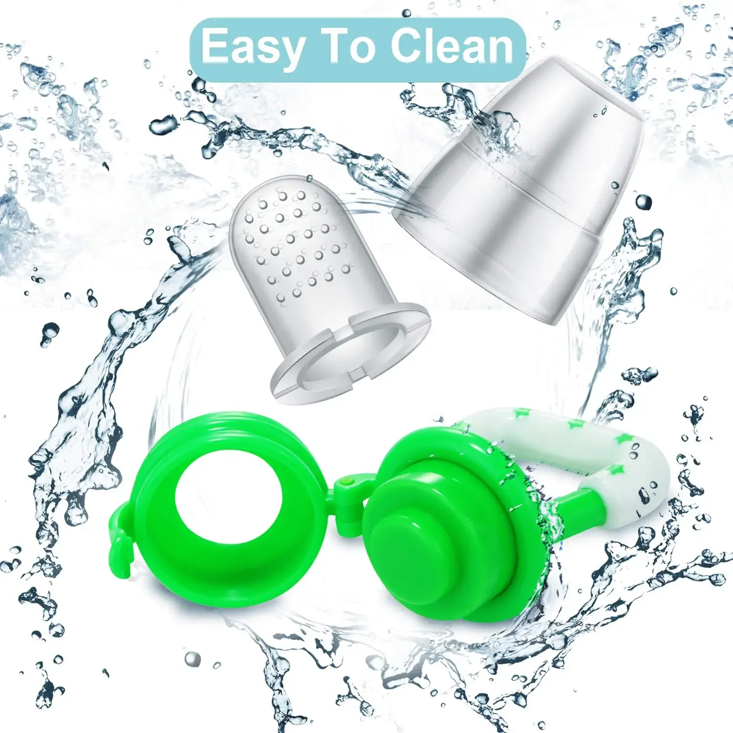 وحدة تغذية طعام الفواكه للأطفال/الهاية من السيليكون الخالي من مادة BPA لعبة تسنين للأطفال مناسبة للرضع والأطفال الصغار هدية رائعة #5