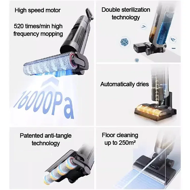 Commercial Dreame H12 Pro Plus Hand Held Vacuums Cleaner Upright Stick Electric Cordless Handheld Wet And Dry Vacuum