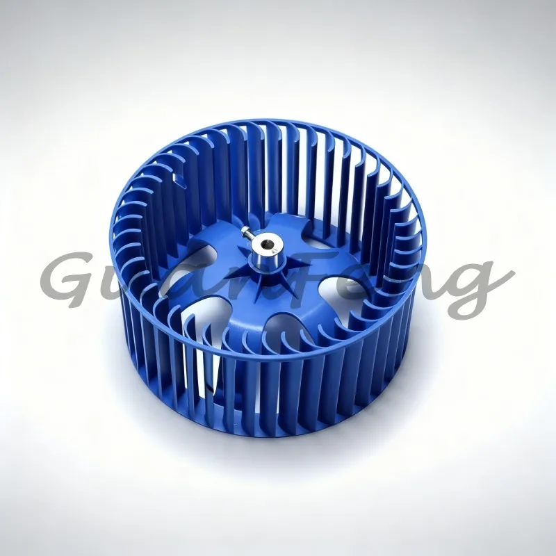 Air Conditioning Centrifugal Fan Impeller 208×95×8mm, 8mm Shaft Diameter Fan Blades