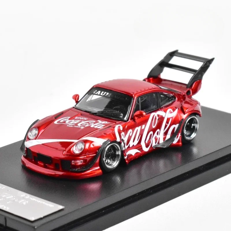 SW 1/64 Porsche 911 RWB 993 Vehículo de motor de juguete de aleación Modelo de metal fundido a presión