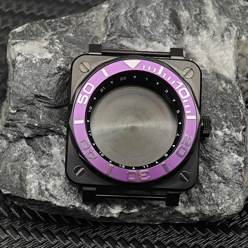 Square Pilot Cockpit case is Suitable For Maintenance of Waterproof Case Watch Parts Of N35/N36, 4R7s Movement Men's Watches.