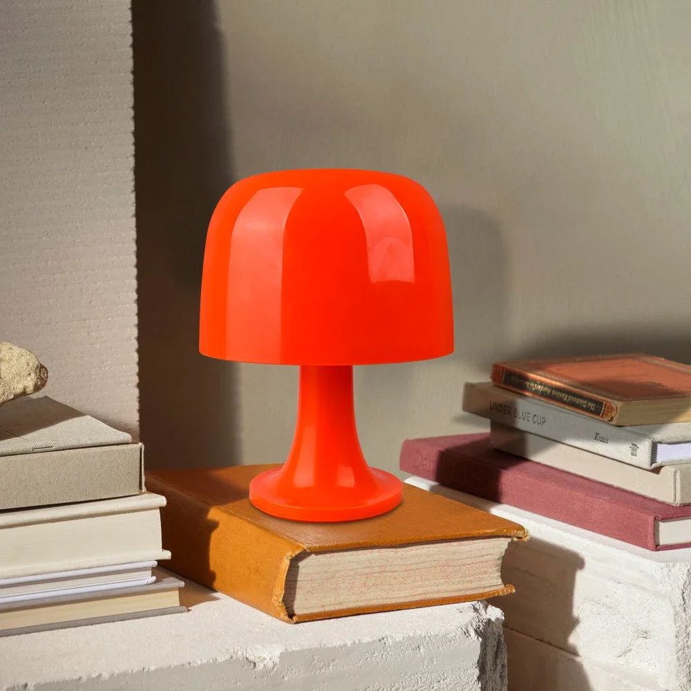 USB plug-in rechargeable table lamp table lamp western restaurant bar ambient light mushroom lamp bedroom night light