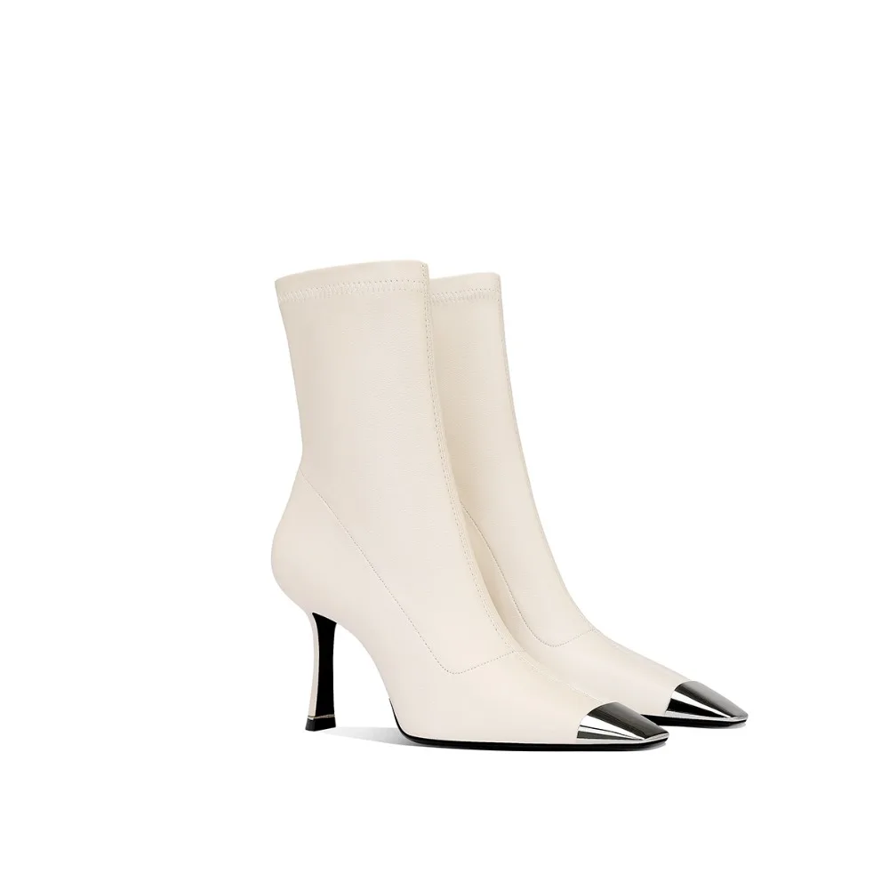 

White Ankle Boots Women Fashion Winter Warm Comfortable Casual Shoes