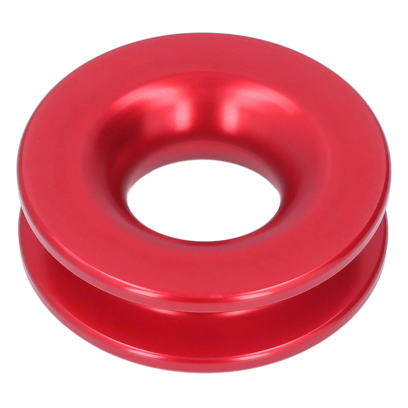 Red Aluminum Alloy Winch Snatch Recovery Pulley Ring, Recovery Ring With Shackle Hole For ATV UTV Truck Marine Boat