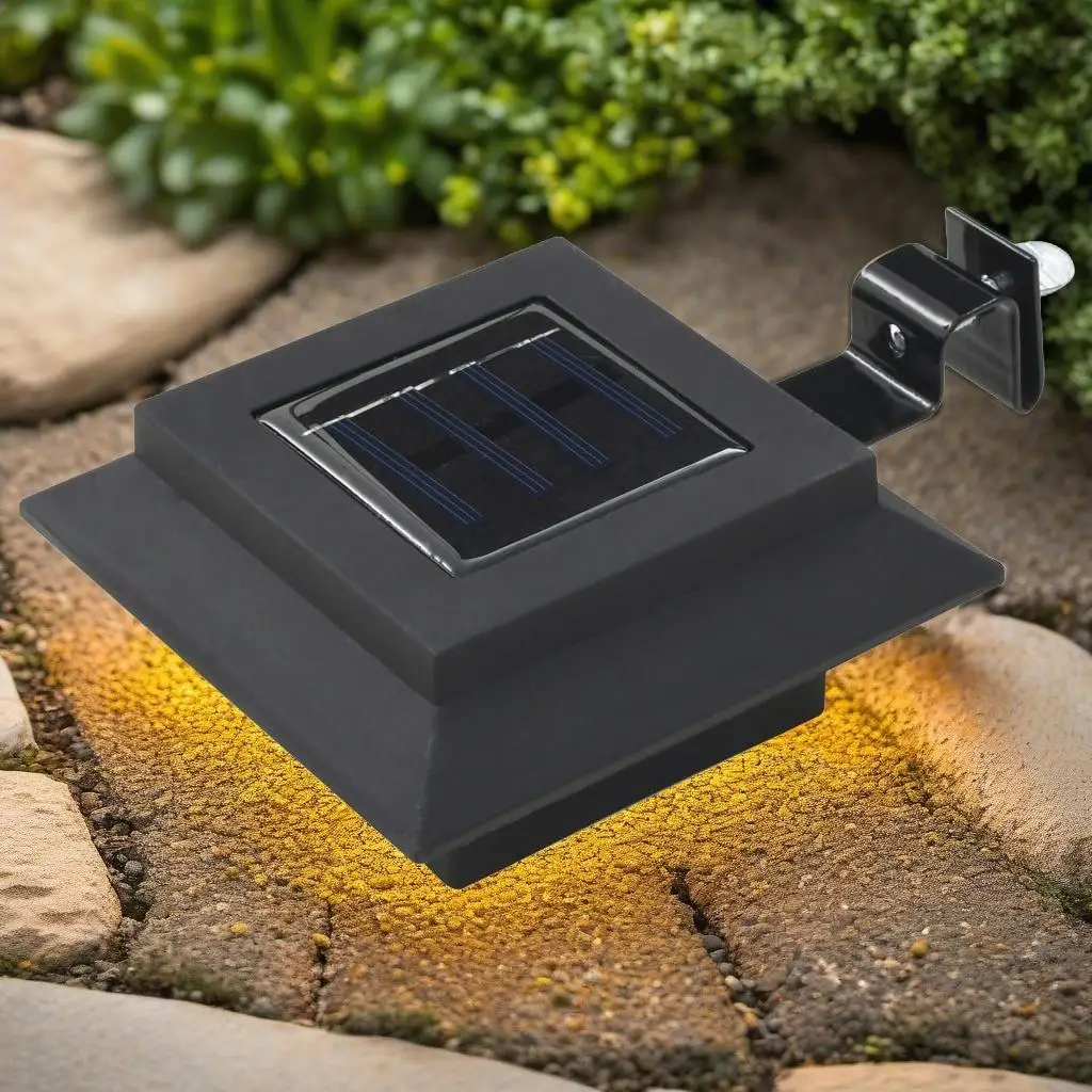 12 Pack Black 4.7 Outdoor Solar Lamps - Energy Efficient Garden Lighting