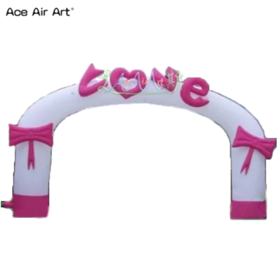 Ace Air Art Inflatable Love Themed Arch, Airblown Gate, Wedding Scene Decoration, Entrance, 6 mLX4mH