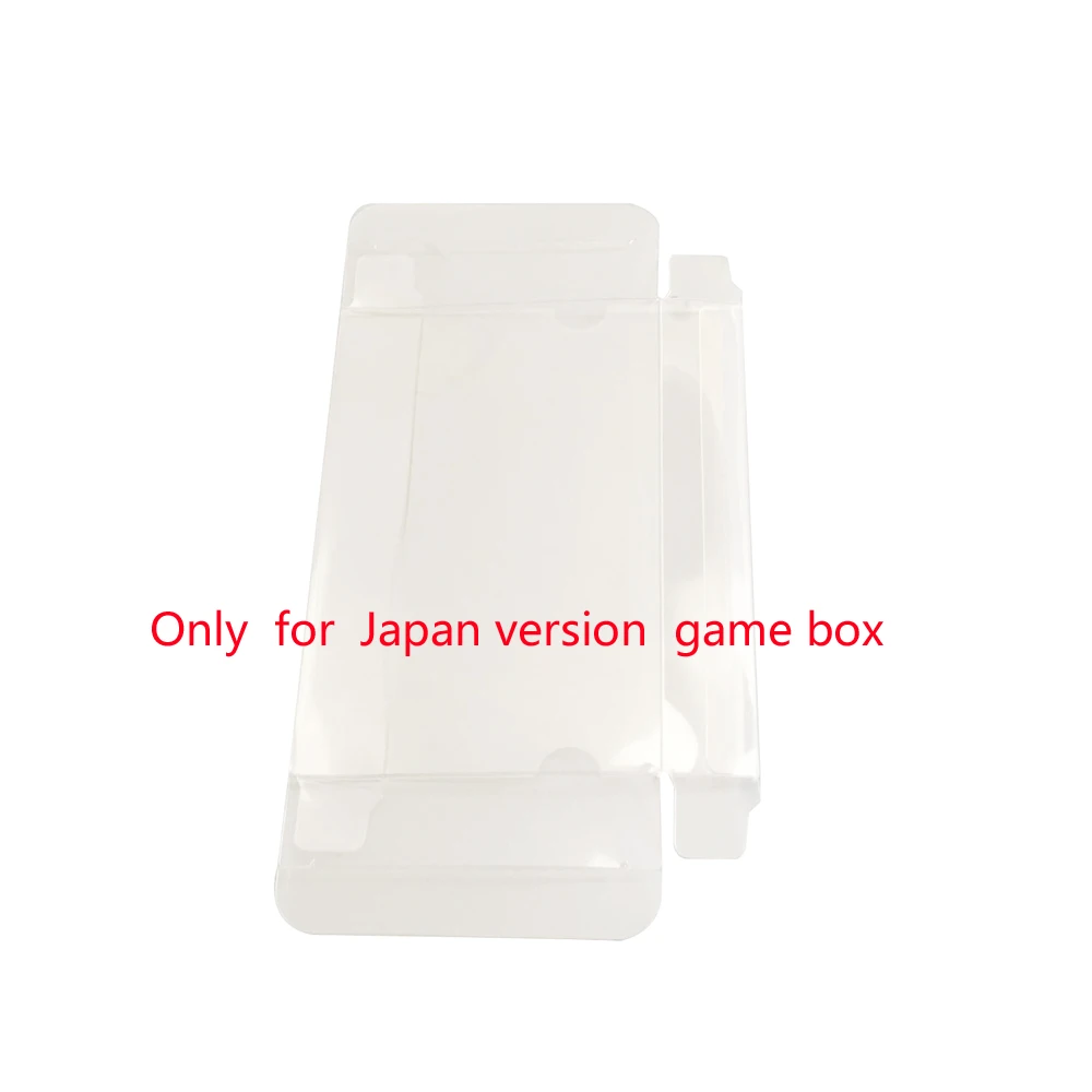 Przezroczyste przezroczyste pudełko dla GBA Japan wersja JP gra karciana kolorowe pudełko plastikowe zabezpieczenie dla zwierząt domowych kolekcjonowanie przechowywanie pudełko ochronne