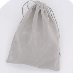 Velvet Fabric Headphone Storage Bag Earphone Carrying Pouch Protective Sleeve for Small Earphones and Small Accessories