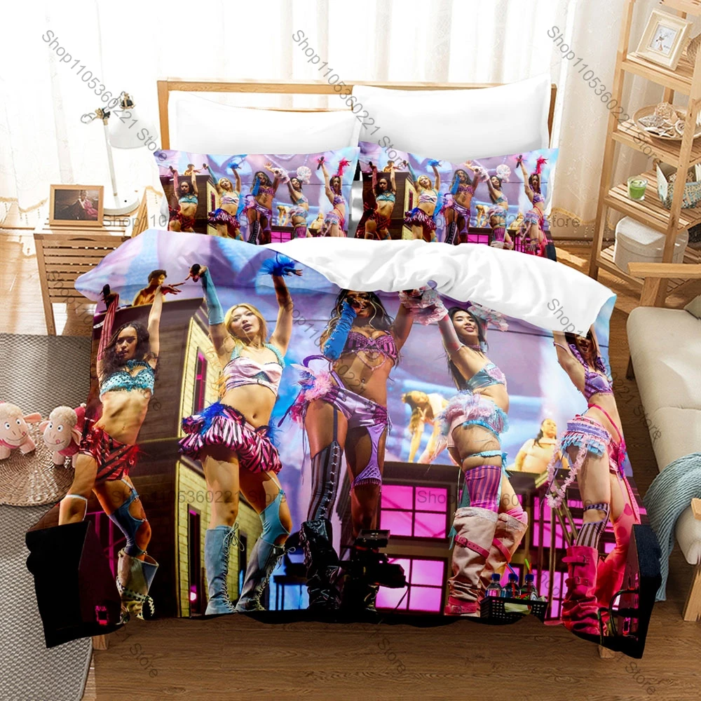 K-Katseye Idol Concert Poster Duvet Cover Set With 2 Pillowcases Popular Pop Music Home Textile literie de luxe