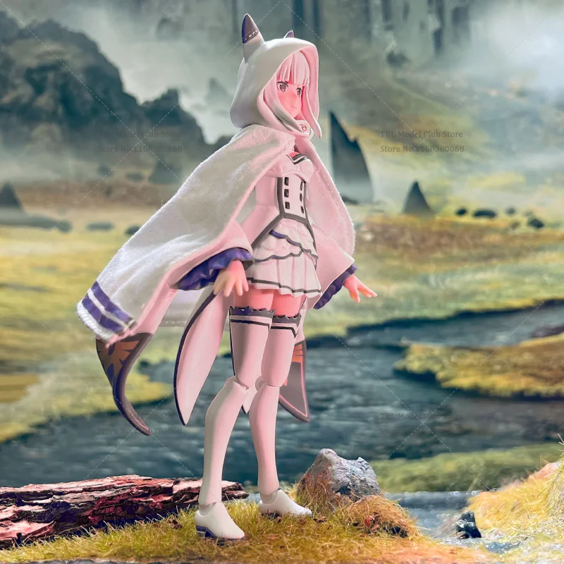 1/12 مقياس الملابس النسائية كيب إعادة الحياة بدء من صفر إميليا قزم انمي ياباني ل فيجما 6 بوصة عمل الشكل الجندي #2