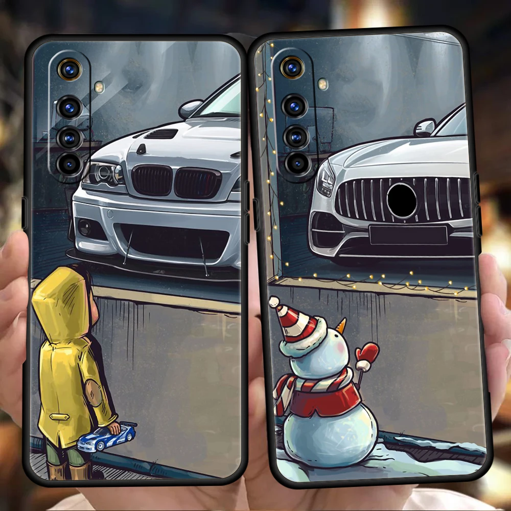 Boy See Sports Car Love Soft Phone Case For Oppo A12 A15 A16 A74 A76 Find X5 Pro A54 A53 A52 A95 Reno 6 7 SE Z A9 2020 Pro Cover