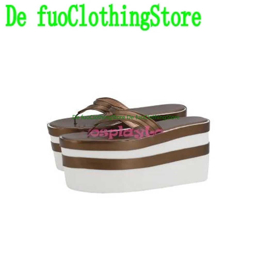 

Defuo Granblue Fantasy Vajra Brown Обувь для косплея Сапоги Игра Аниме Магазин обуви на Хэллоуин