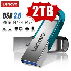 Lenovo-Clé USB 3.0 étanche pour PC, disque de mémoire U, 2 To, 1 To, 512 Go, 256 Go, 128 Go